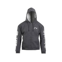 ON2CREW TIMELESS DARK GREY FLEECE HOODIE