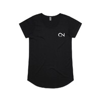 ON2CREW WOMENS SOCIAL RIDERS BLACK TEE