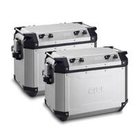 GIVI TREKKER 37 LITRE OUTBACK CAM-SIDE CASES PAIR - SILVER