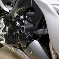 OGGY KNOBBS FRAME SLIDERS BLACK - KAWASAKI GSX-S 1000 S '15-24
