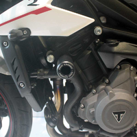 OGGY KNOBBS FRAME SLIDERS BLACK - TRIUMPH SPEED TRIPLE 660-765 '17-24