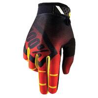 100% RIDEFIT CORPO GLOVES RED