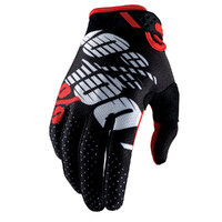 100% RIDEFIT GLOVES BLACK RED 