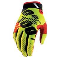 100% RIDEFIT GLOVES YELLOW BLACK