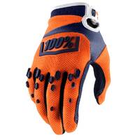 100% AIRMATIC GLOVES ORANGE NAVY 