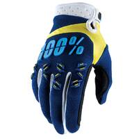 100% AIRMATIC GLOVES YELLOW NAVY 