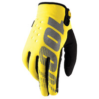 100% BRISKER GLOVES YELLOW