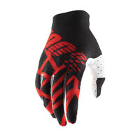 100% CELIUM 2 GLOVES BLACK WHITE RED