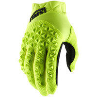 100% AIRMATIC GLOVES FLURO YELLOW BLACK