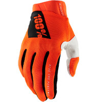 100% RIDEFIT GLOVES FLURO ORANGE