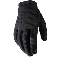 100% BRISKER YOUTH GLOVES BLACK GREY