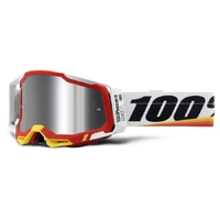 100% RACECRAFT2 GOGGLE ARSHAM MIRROR SILVER FLASH LENS