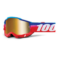 100% ACCURI 2 GOGGLE UNITY W/ MIRROR TRUE GOLD LENS