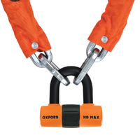 OXFORD HEAVY DUTY CHAIN LOCK 1.5M - ORANGE