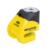 OXFORD SCOOT XD5 SCOOTER DISC LOCK - BLACK YELLOW