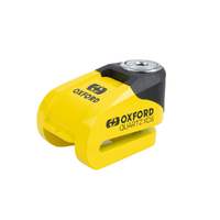 OXFORD QUARTZ XD6 DISC LOCK - YELLOW BLACK