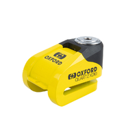 OXFORD QUARTZ XD10 DISC LOCK - YELLOW BLACK