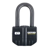 OXFORD BOSS ALARM 16MM PADLOCK BLACK