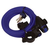 OXFORD CABLE LOCK 1.8M X 12MM BLUE