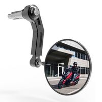 OXFORD PREMIUM BAR END MIRROR BLACK - RIGHT