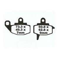 Premier Brake Pads P Organic Standard - P44