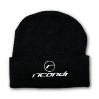 RICONDI KNITTED ACRYLIC BEANIE BLACK