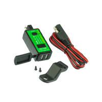 Rocky Creek Designs Motoplug SAE To Twin USB with Voltmeter