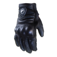 RICONDI SHORTIE PERFORATED GLOVES BLACK
