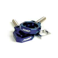 RHK HUSABERG AXLE BLOCKS / LOLLIPOP STYLE BLUE