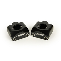 RHK BLACK UNIVERSAL 1 1/8 BAR MOUNTS BLACK