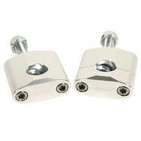RHK UNIVERSAL STANDARD 7/8in BAR MOUNTS - SILVER