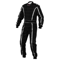 RJAYS RACESTAR LEVEL 2 KART SUIT YOUTH BLACK/SILVER/BLACK