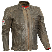 THE GWYDIR MENS DISTRESSED LEATHER JACKET