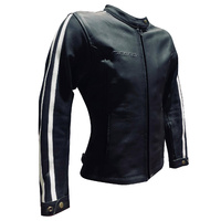 RICONDI THE GWYDIR LADIES MATT BLACK LEATHER JACKET