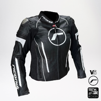 RICONDI LADIES RACING SERIES V5 JACKET BLACK WHITE