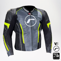 RICONDI RACING SERIES V5 JACKET BLACK GREY FLURO YELLOW