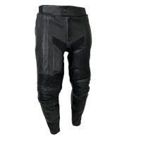 RICONDI GP ROAD LEATHER PANTS BLACK GUNMETAL