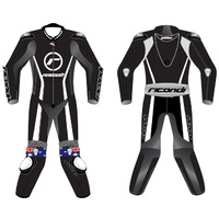 RACING SERIES SUIT BLACK WHITE