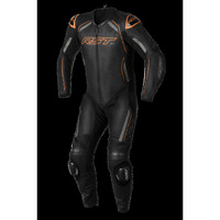 RST S-1 1 PIECE SUIT BLACK GREY NEON ORANGE