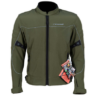 RICONDI ALL SEASON SOFTSHELL MENS JACKET OLIVE GREEN BLACK