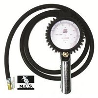 MOTORCYCLE SPECIALTIES WORKSHOP TYRE INFLATION GAUGE HEAVYDUTY