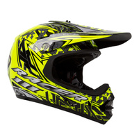 RACER III KIDS MOTO X BLACK/FLOURO