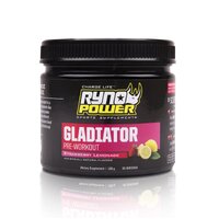 RYNO POWER GLADIATOR PRE WORKOUT POWDER STRAWBERRY LEMON 150g