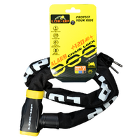 LOK-UP CHAIN & BUILT-IN 120db ALARM LOCK (8mm x 8mm x 1.2m) BLACK YELLOW