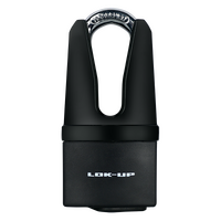 LOK-UP HEAVY DUTY PADLOCK / DISC LOCK 60MM (WITH SHANK PROTECTION) - BLACK