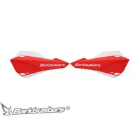 BARKBUSTERS SABRE MX/ENDURO HANDGUARD - RED WHITE (WITH WIND DEFLECTORS)