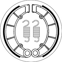 SBS 2027 BRAKE SHOES - WITH SPRINGS