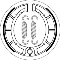 SBS 2035 BRAKE SHOES - WITH SPRINGS