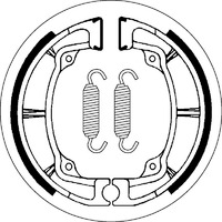 SBS 2040 BRAKE SHOES - WITH SPRINGS