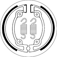 SBS 2041 BRAKE SHOES - WITH SPRINGS